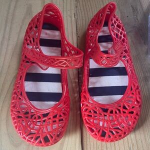 Baby Prewalk Sandals Shoes Size 8 Mary Jane Jelly Red